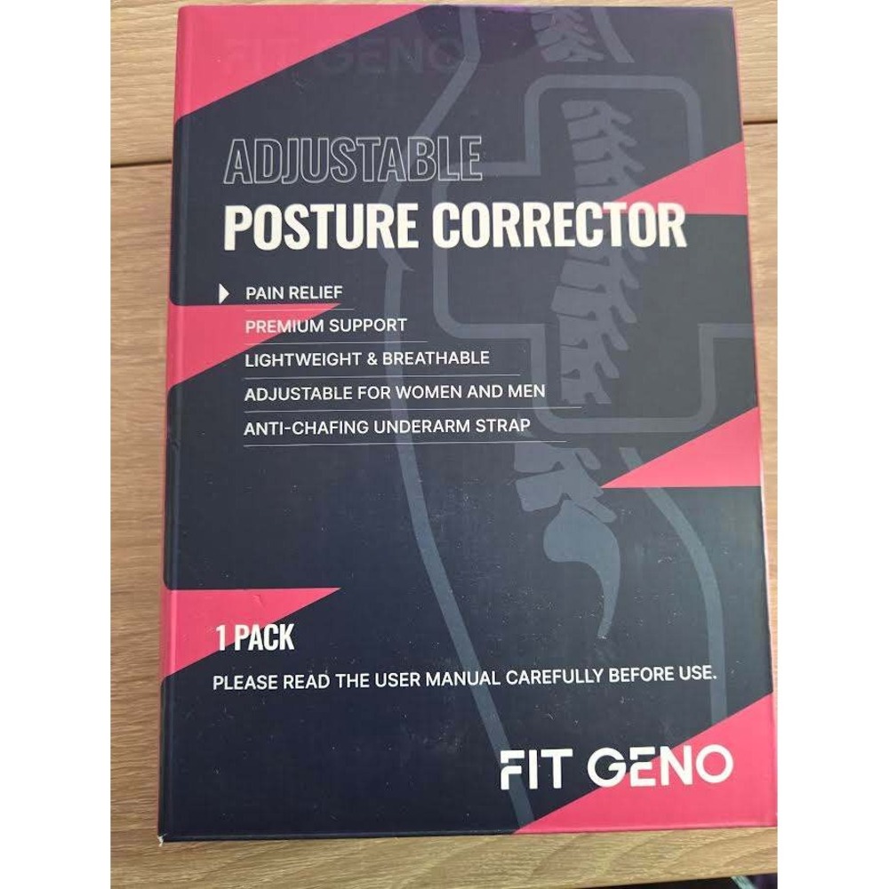 Fit‎ Geno Adjustable Posture Corrector Back Brace Pain Relief Lightweight Breath